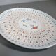 Hand-Painted Ceramic Plate by Mario De Biase for Cerasarda, 1970s