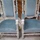 Pair of ceremonial armchairs in carved wood – Twisted columns