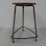 Tabouret métallique industriel