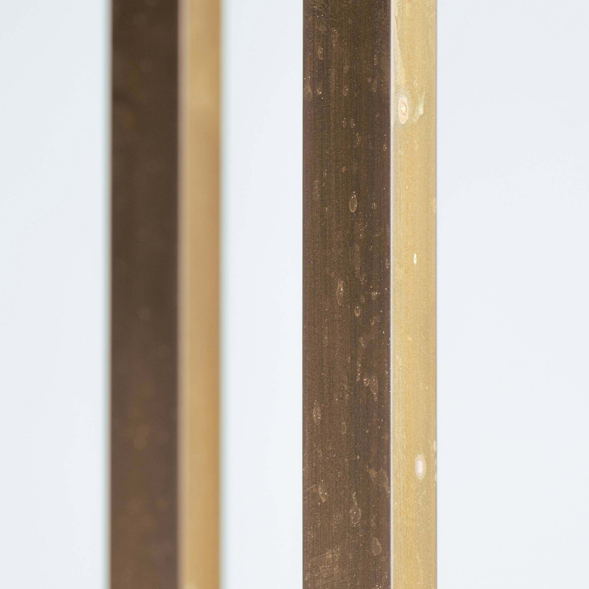 Peter Ghyczy t18 bronze cut glass sidetable, brutalist classic