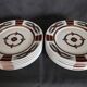 Geneviève Lethu, 1998 - 12 dessert plates, "L'or des Akans" model
