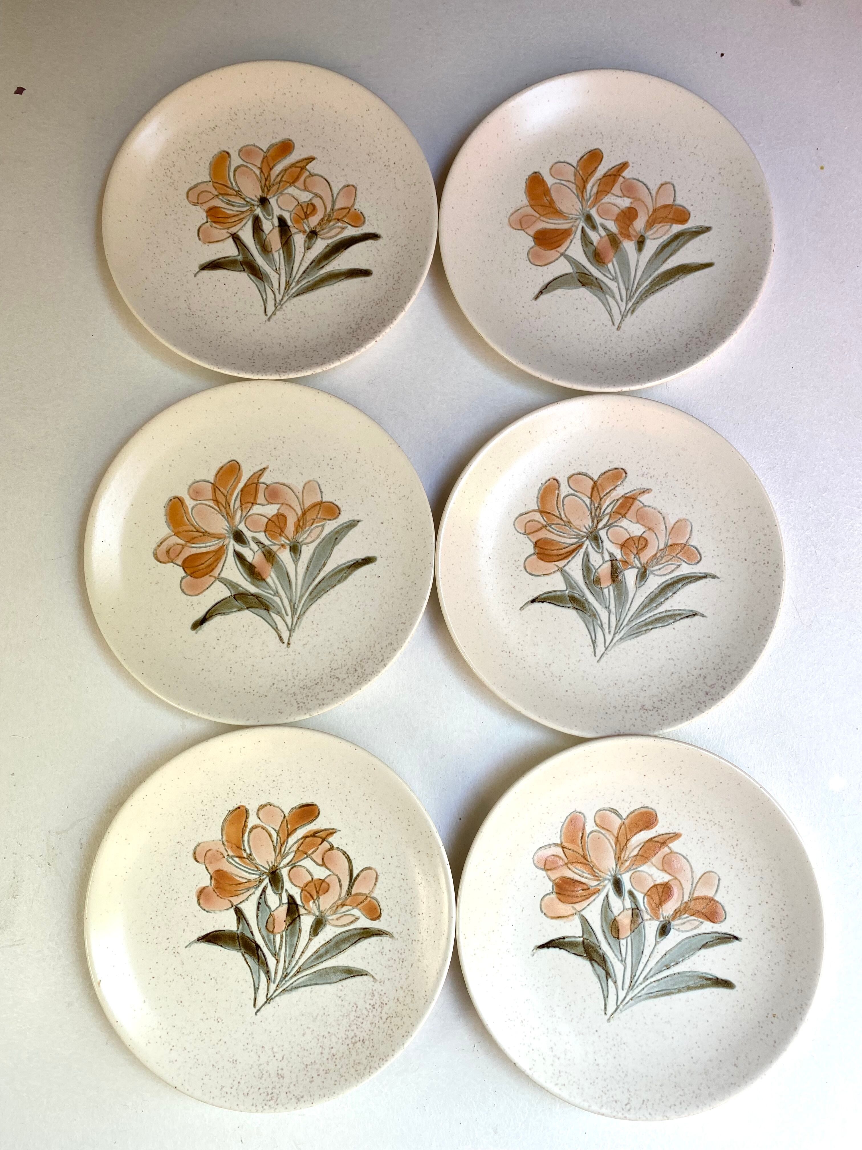 Assiettes à dessert vintage St Amand