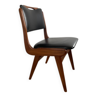 Chaise scandinave attribuée à Louis Van Teeffelen des années 60