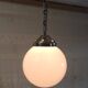 Bauhaus opaline globe pendant light diameter 20 cm - 1930s