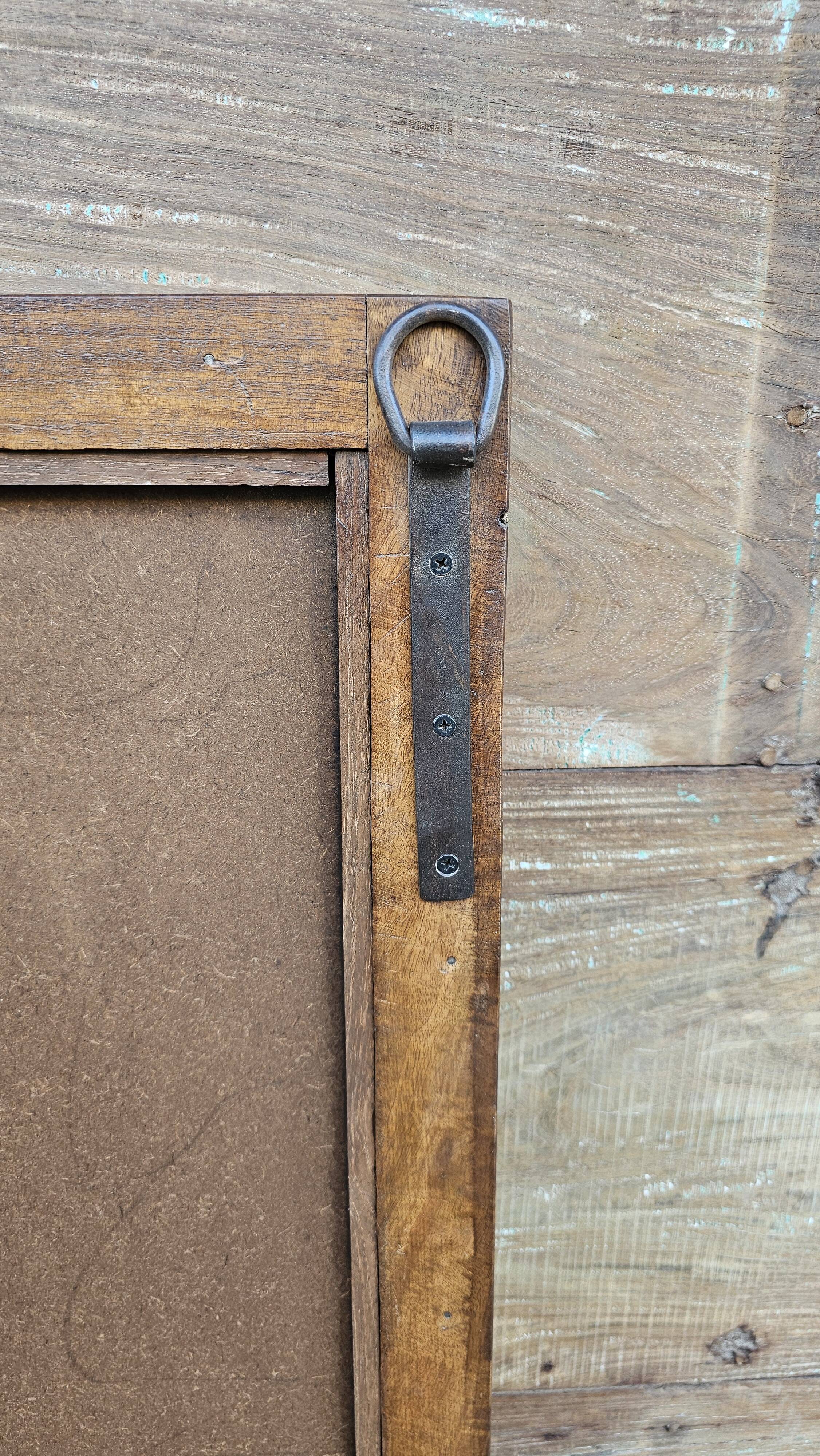 Teak mirror from Burma