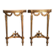 Old golden console