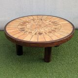 Vintage Herbier coffee table by Roger Capron