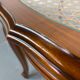 Chippendale Coffee Table in Wood, Canning and Glass