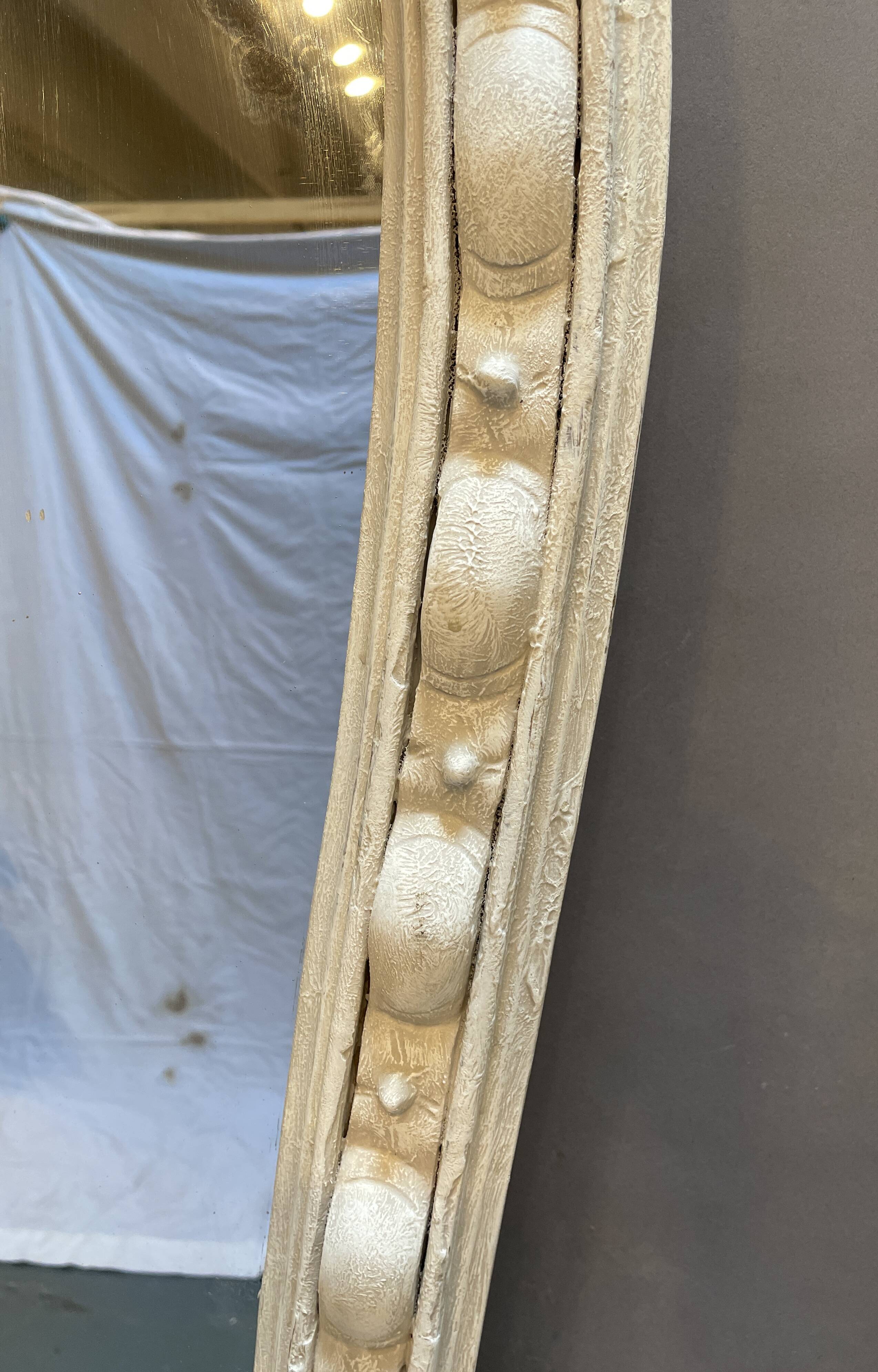 Large C19th Painted Overmantle Mirror