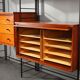 Scandinavian wooden bookcase from the 1960s
