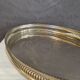 Silver metal serving tray