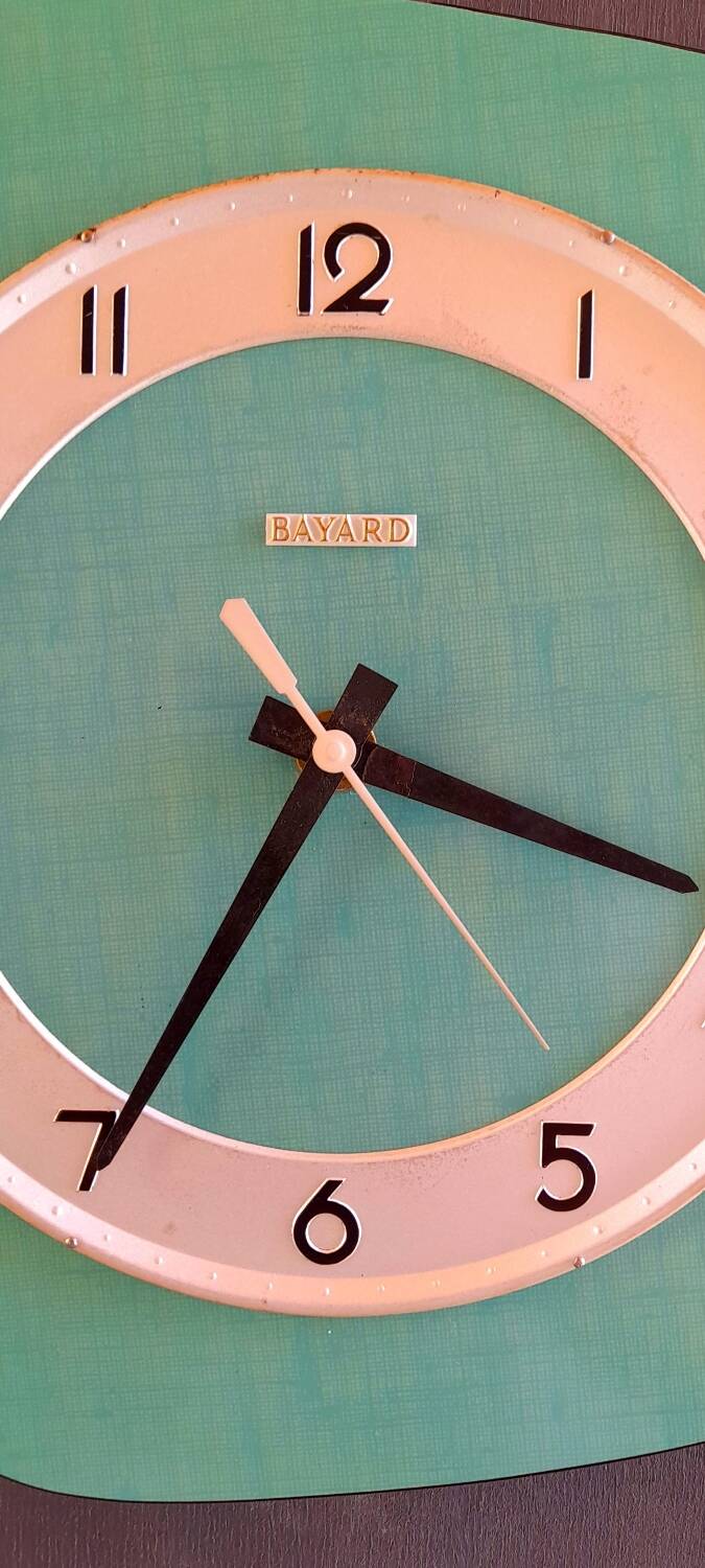 Horloge murale en formica 1960