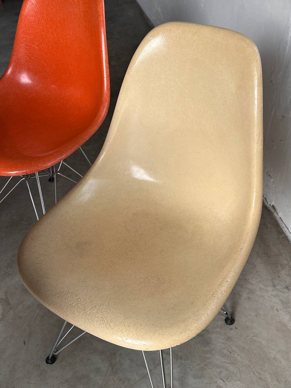 Set of 5 DSR chairs, Charles & Ray Eames, Herman Miller, 70s edition