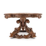 Attributed to Henry Eyles Victorian Walnut Center Table England Mid-19th