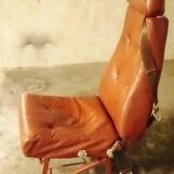 Leather airplane chair
