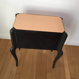 Bedside table mirror vintage side cabinet