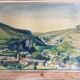 "Paysage Provençal" aquarelle originale sur crayon