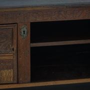 Danish baroque oak buffet from the early 18th century, carved details, 1700-1750.