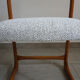 Baumann sleigh chair restored, France, 1960s
