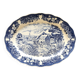 Large porcelain dish with blue décor