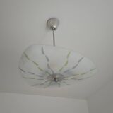 Zukov opal glass pendant chandelier, 1960s