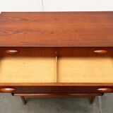 Danish commode model 314 in teak by Johannes Sorth for Nexø Møbelfabrik, 1960s.