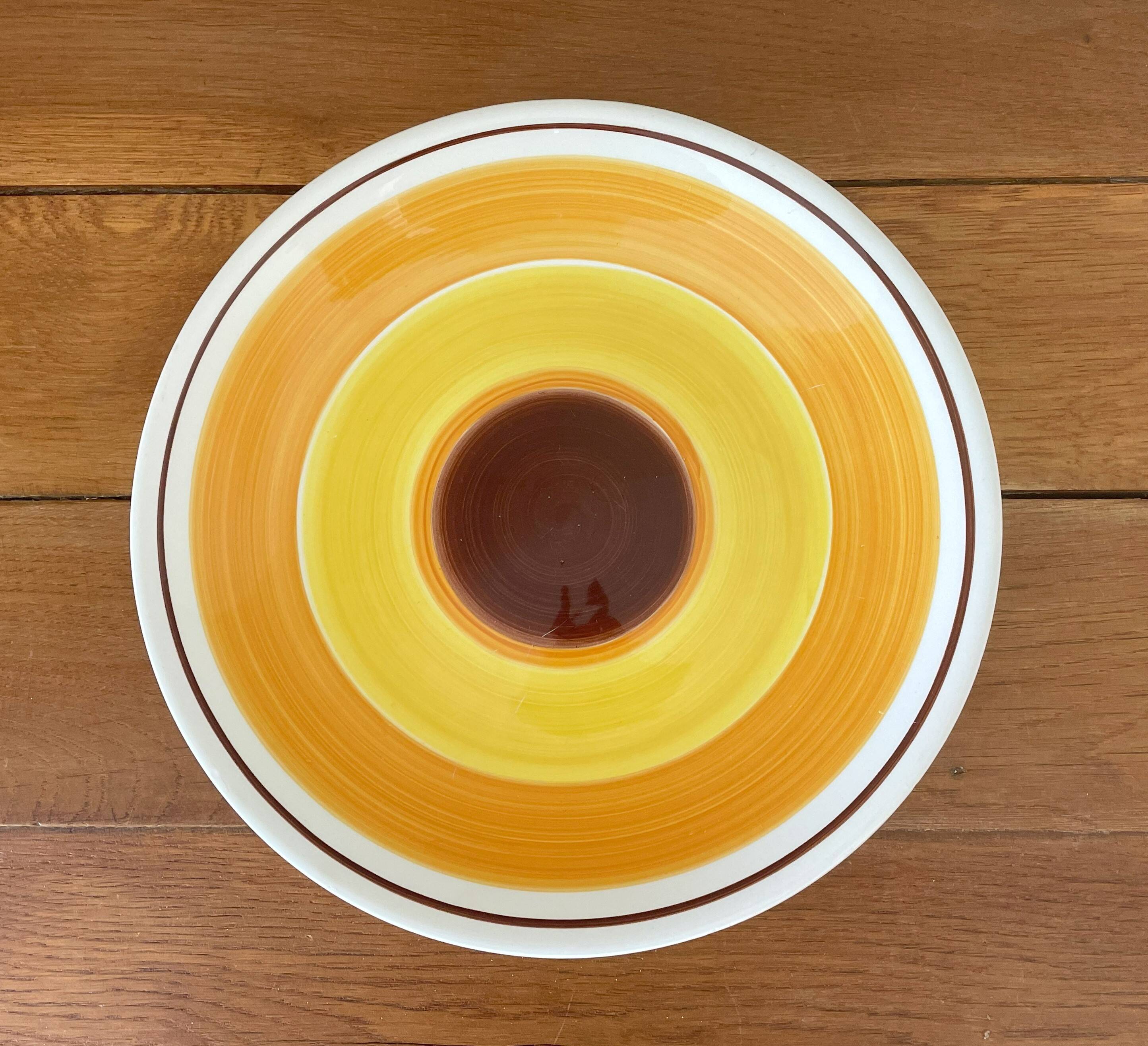 Antique serving dish in gien earthenware
