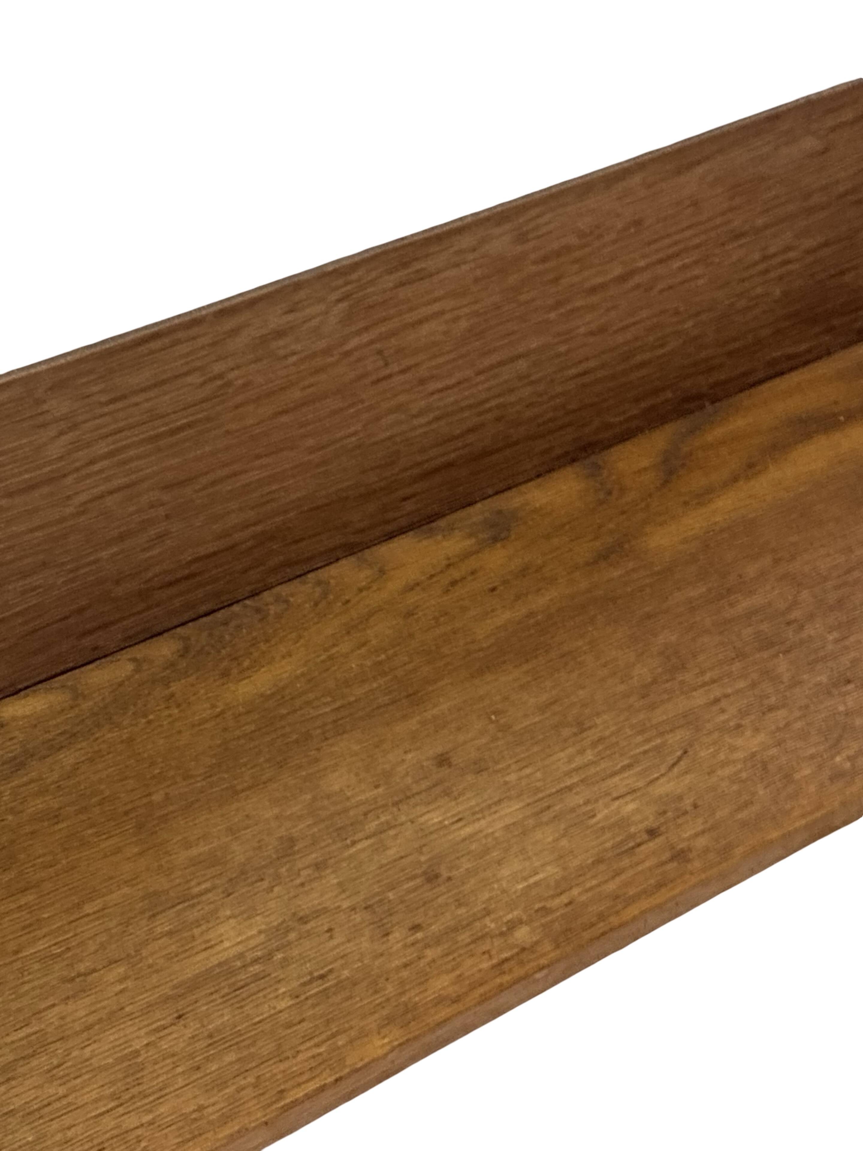 Vintage wooden wall shelve rack bookshelf in wood minimalist