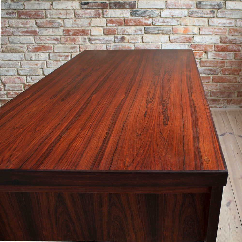 Mid-Century Modern Rosewood Executive Desk by Kai Kristiansen, Model 70, 1950s