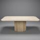 Large travertine table from the 1980s.