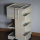 Vintage Boby Joe Colombo dessert trolley, space age 1970 Italian design.