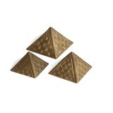 Brass pyramid paper press, 70s