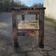 Solid wood farm console