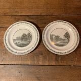 Lot de deux assiettes