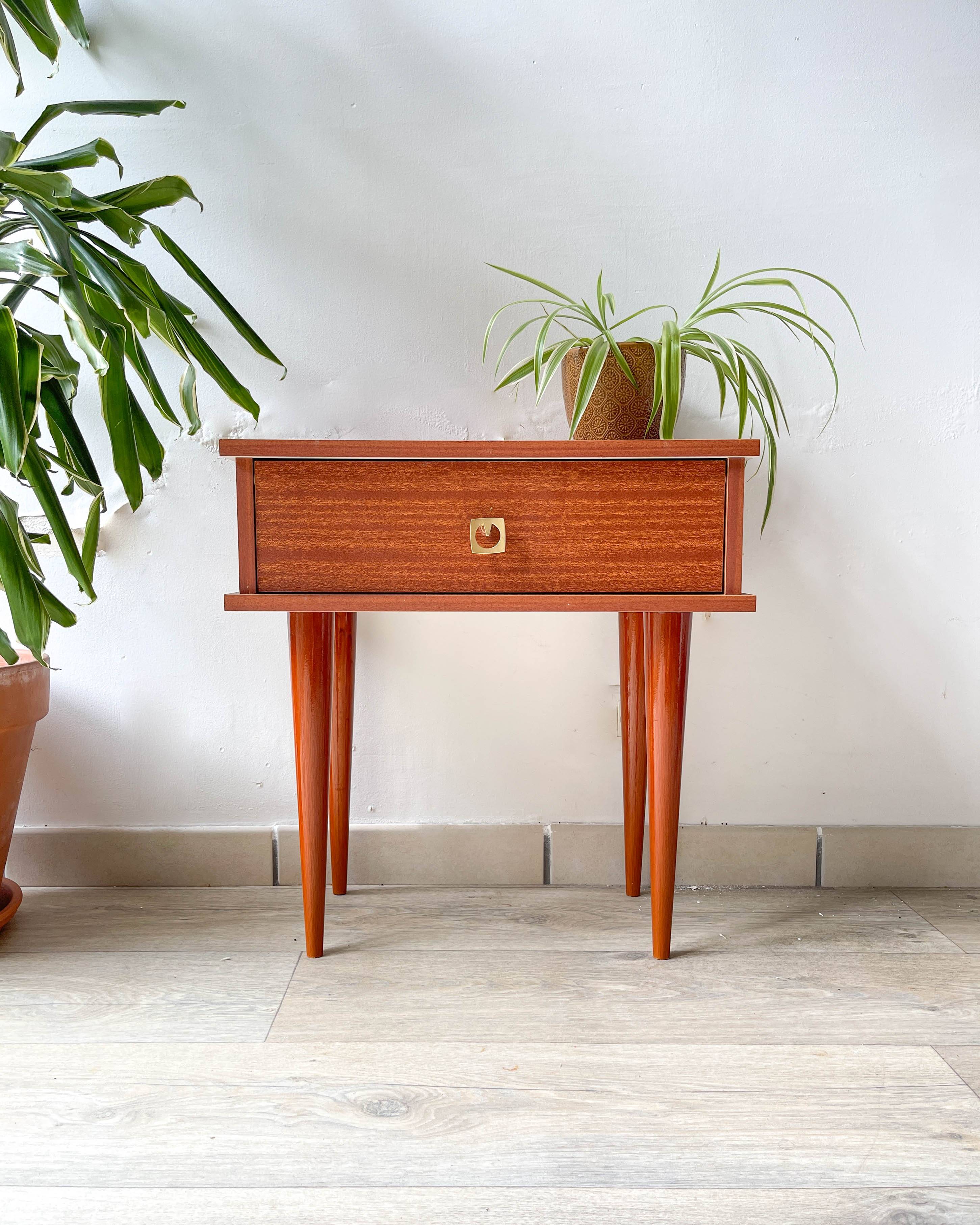 Vintage 1950s bedside table