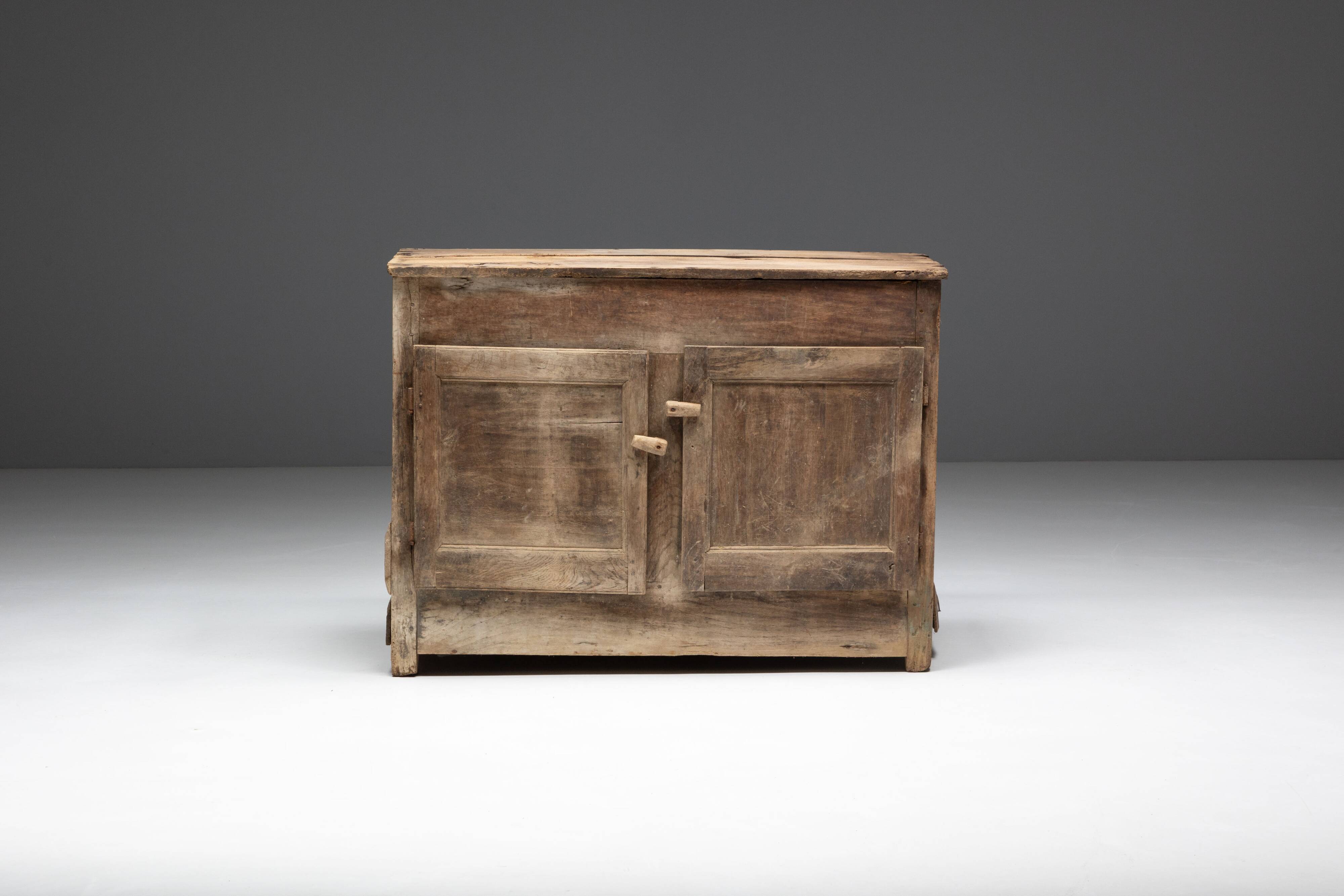 Rustic Wabi Sabi Cabinet, France, 19th Century