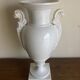XXL white lion head neo-classical amphora vase from the Empire Consulate.