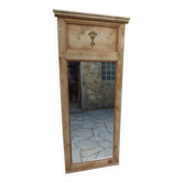 Antique wooden trumeau – vintage mirror.