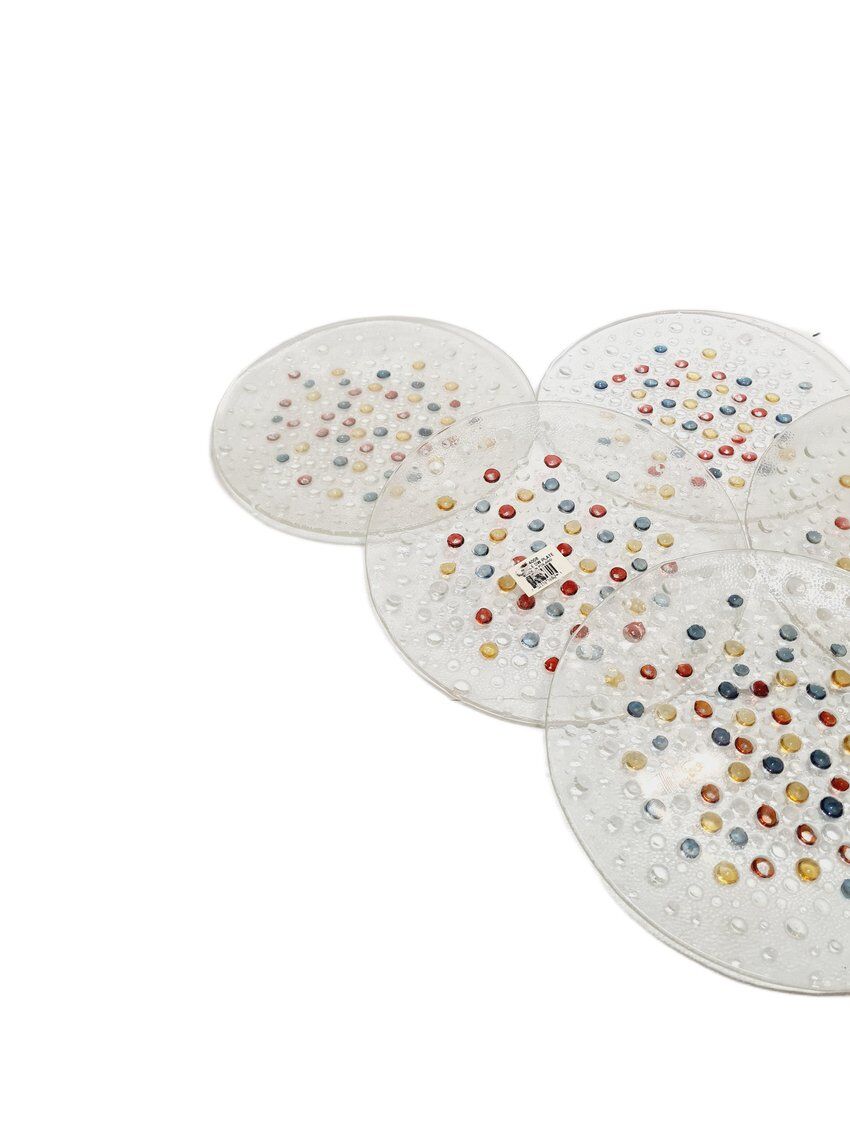 Rotor dessert set by J. Drost for Ząbkowice Gospodarcza Huta, Poland, 1970s, set of 6