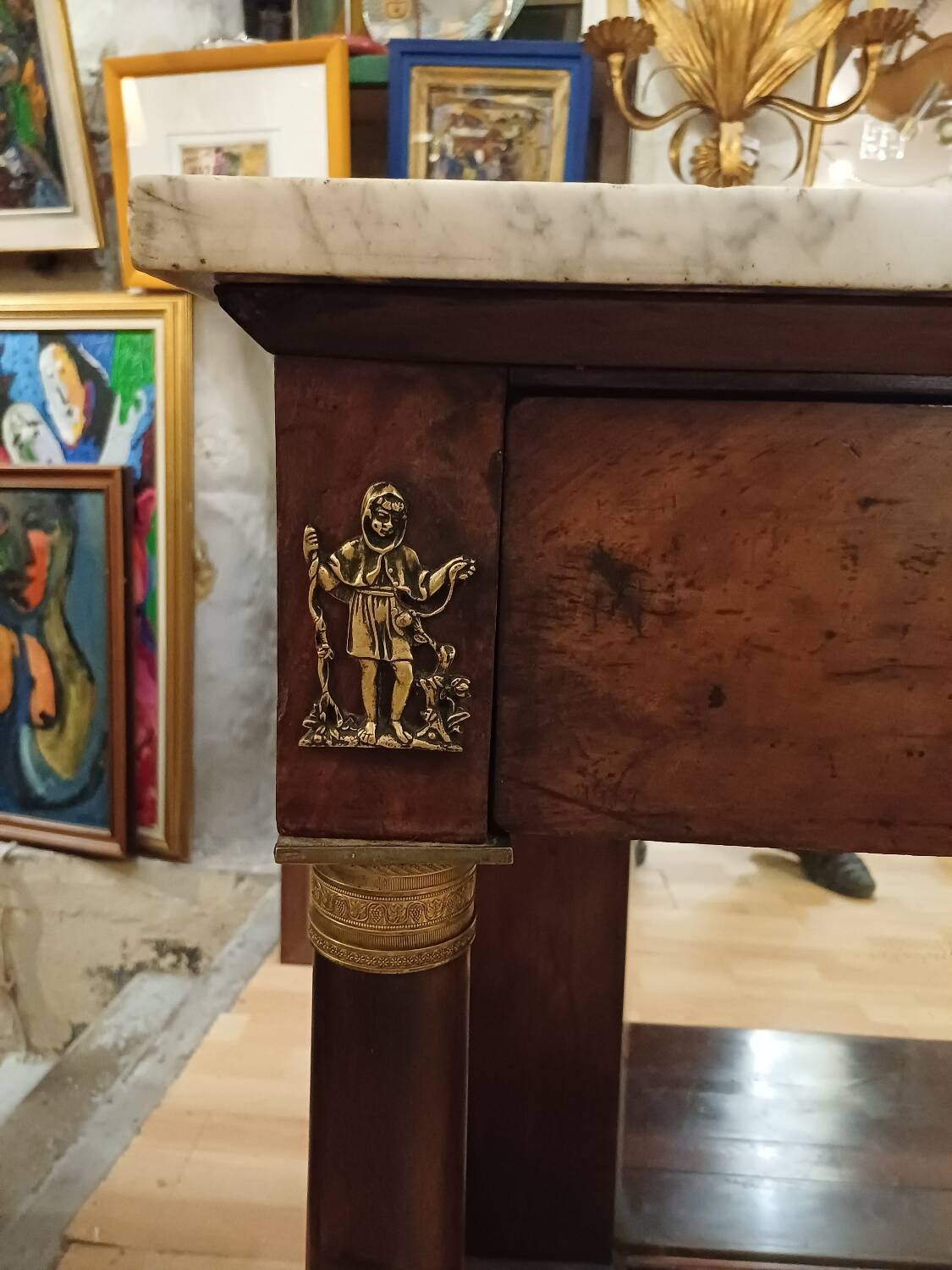 Empire period console, early 19th century