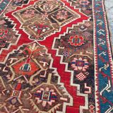 Tapis ancien caucasien karabagh fait main 115x270 cm
