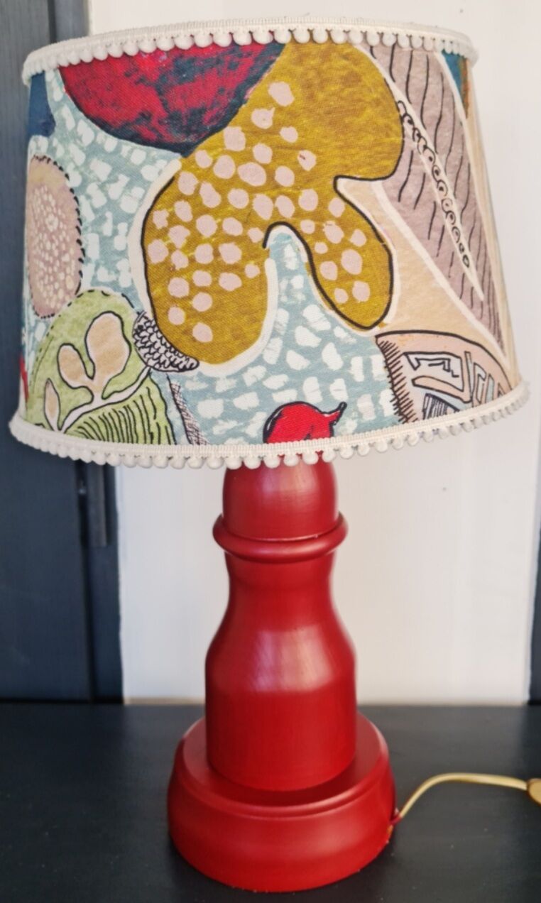 Lamp foot drinks cabinetmaker abbat day fabrics creator