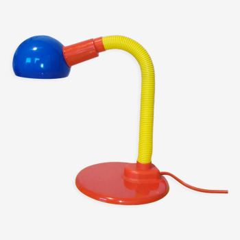 Lampe flexible multicolore postmoderne 1980