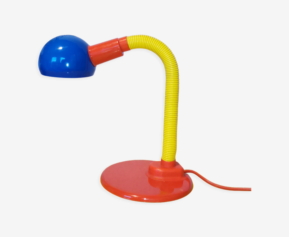 Lampe flexible multicolore postmoderne 1980