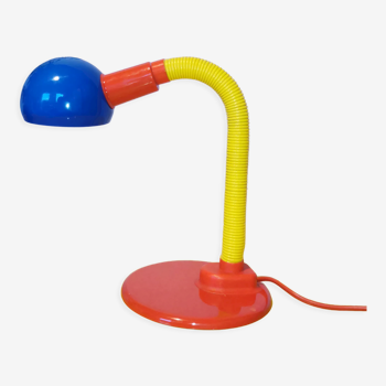 Postmodern multicolored flexible lamp 1980