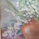 Lily of the valley bouquet painting