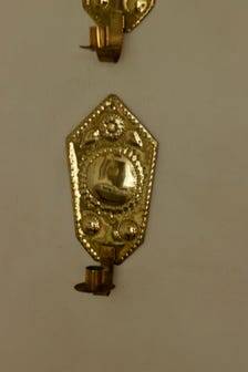 Paire de appliques en laiton suédoises