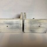 Pair of metal and wood sailboat bookends