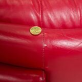 Vintage leather armchair "Ambassador", Nicoletti Salotti, Italy, 1980