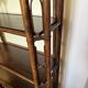 Large vintage rattan shelf/bookcase
